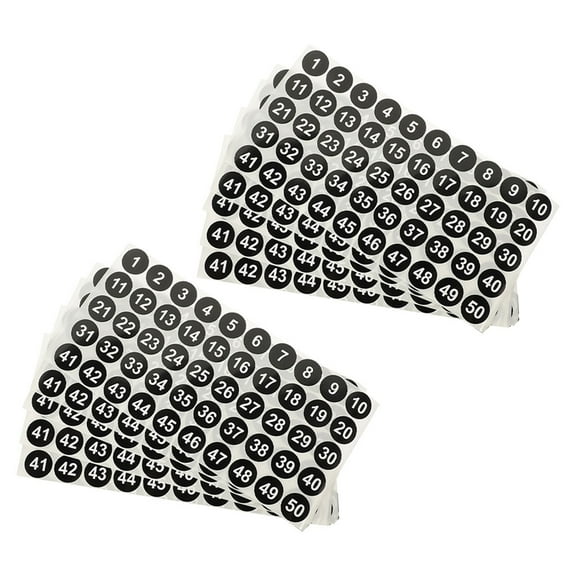 FRCOLOR 10 Sheets Adhesive Number Stickers For Organizing Number Stickers Small Number Stickers Small Round Labels Dot Number Sticker