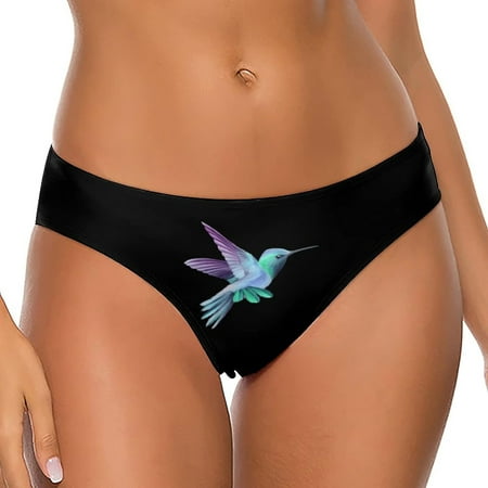 

Hummingbird Women s Bikini Bottom Classic Briefs Casual Panty Sexy Cute Printed Underwear
