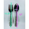 thumbnail image 3 of 2 Piece Set Salad Servers in May Green Stones With Box, 3 of 8