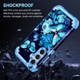thumbnail image 6 of Casetego for Samsung Galaxy S24 FE 5G Case,Glow in The Dark Three Layer Heavy Duty Shockproof Protection Hard Plastic Bumper+Soft Silicone Protective Case,Light Blue, 6 of 7