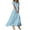 Blue B, variant on A Line Dresses for Women Summer V Neck Maxi Dresses Casual Vacation Floral Dress, Gifts for Women XL