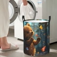 thumbnail image 4 of Lsque Cute Butterfly Bear pattern Laundry Hamper Basket, Tall Woven Rope Hamper Basket for Clothes, Lightweight Storage Basket, Collapsible Waterproof-Medium, 4 of 8