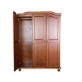 thumbnail image 2 of 100% Solid Wood Kyle 3-Door Wardrobe, 2 of 6