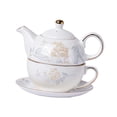 thumbnail image 3 of Juego de té de para una Juego de té de cerámica de decorativo Disfrute de servir Tetera de Tetera floral para su, 3 of 9