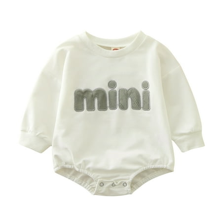 

Baby Bodysuit Cotton Toddler Winter Long Sleeve Romper Bodysuit Boys Girls Cartoon Letter Prints For Babys Kw Body Suit