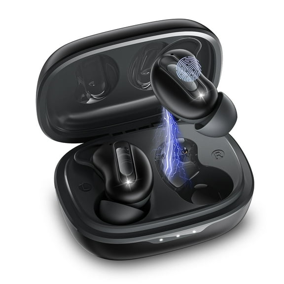 Sleep Earbuds, Mini ANC Wireless Earbuds, In Ear Bluetooth 5.4 Headphones Deep Bass Stereo, 48H Playtime Ear Buds with 4 Noise Cancelling Mic, IP7 Waterproof Earphones for Side Sleepers,Touch Control