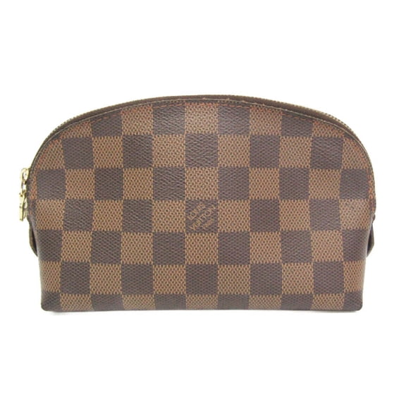 Pre-Owned Louis Vuitton Damier Posh Cosmetic N47516 Men,Women Pouch Ebene