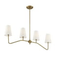 thumbnail image 5 of Trade Winds Madison Linear Chandelier in Natural Brass, 5 of 6