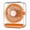Orange, variant on Lignoak Desktop Mini Fan, Usb Rechargeable High Power Quiet Motor, Transparent Portable Table Fan For Office Bedroom Black