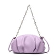 thumbnail image 2 of Bolso tipo cartera para mujer con pulsera de perlas de cuero de primera calidad y concha plegada, 2 of 4
