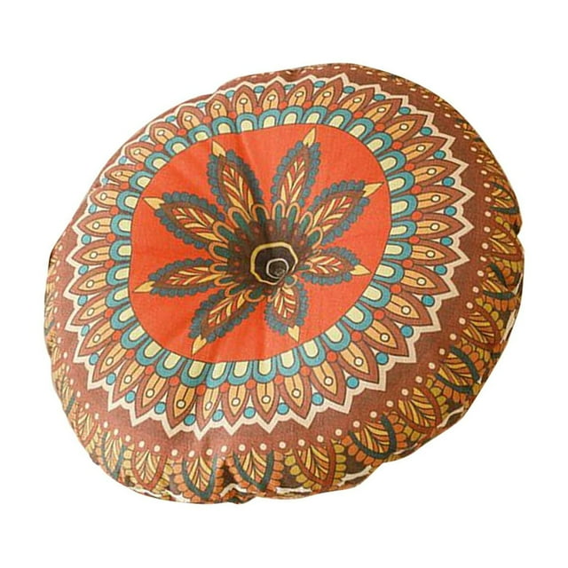 Cojín de suelo redondo Cojín circular Cómodo Decorativo Ligero Fácil de usar Marrón