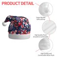 thumbnail image 4 of KLL Christmas Hats for Adults Plush Elephants Print Santa Hat Xmas Fluffy Santa Claus Hat for Women Men, 4 of 6