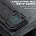 thumbnail image 5 of for iPhone 13 Pro Case,Aluminum Metal Silicone Built-in Kickstand Shockproof Military Heavy Duty Sturdy Protector Cover Rugged Metal Hard Case for iPhone 13 Pro 6.1 inch(Black), 5 of 15