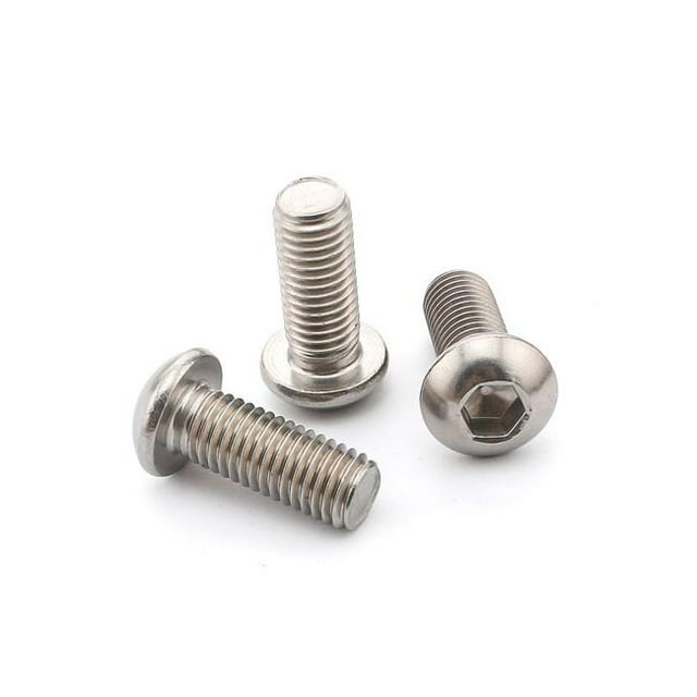 100 Piezas M6 Zulema ACERO INOXIDABLE 304 BUTTON DOME HEAD ALLEN SCREW BOLTS