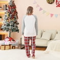 thumbnail image 4 of TIMIFIS Pyjamas de Noël pour Femmes Ensemble de Vacances de Noël Col Rond Manches Longues et Pantalon Long à Carreaux Rouges Vêtements de Détente Ensemble de Pyjamas de Noël Assortis pour la Famille, 4 of 4