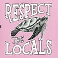 thumbnail image 6 of Wild Bobby Respect The Locals Save Our Oceans Turtle Animal Lover Unisex Crewneck Graphic Sweatshirt, Light Pink, Small, 6 of 6