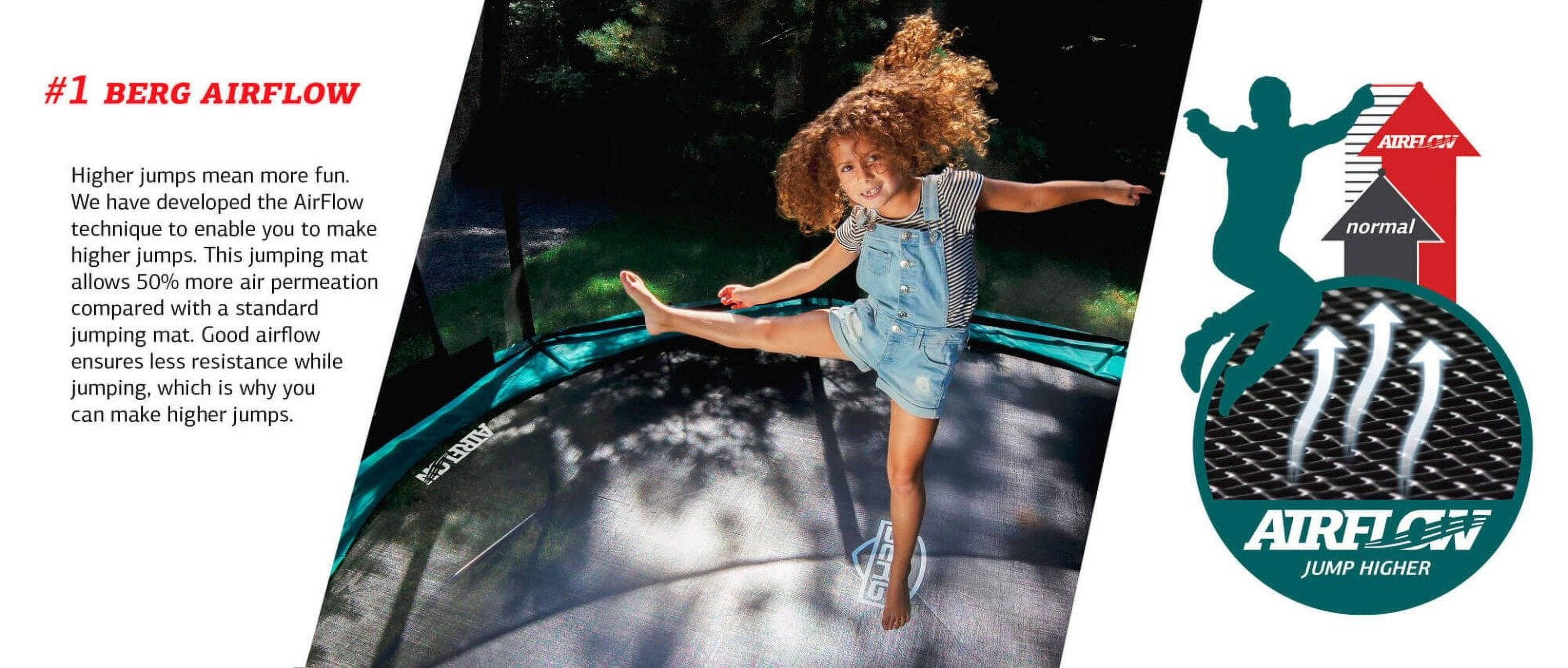 BERG Grand Champion 17' Oval Lo-Ground Trampoline with Enclosure