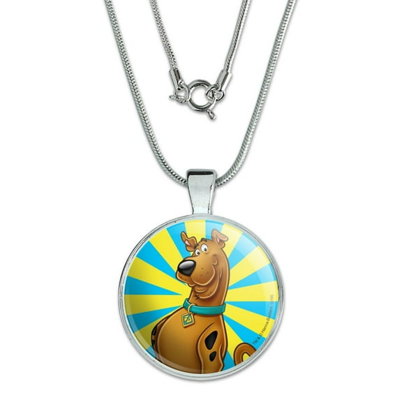 Scooby-Doo Character 1" Pendant with Sterling Silver Plated Chain
