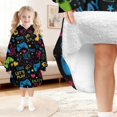 thumbnail image 4 of Game Controller Black Pattern Lamb Fleece Blanket Hoodies for Teens ,Teens Oversize Sherpa Wearable Hooded Blanket Sweatshirt with Super Pockets, 4 of 4
