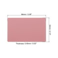 thumbnail image 2 of Uxcell 0.45mm Metal Business Cards Blank Name Card Laser Engraving Aluminum, Pink 5 Pack, 2 of 6