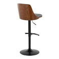 thumbnail image 6 of Gianna Adjustable Bar Stool, Chrome Bar Stools, Bar Chairs, Swivel Bar Stools, Bar Stools Set of 2 (Grey), 6 of 6
