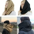 thumbnail image 2 of lanema Headscarf Cap Female Down Hat Anti-Static Cycling Hat Women Warm Ear Flap Hat, 2 of 19