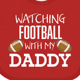 thumbnail image 4 of Inktastic Watching Football with My Daddy Boys or Girls Baby Bib, 4 of 4