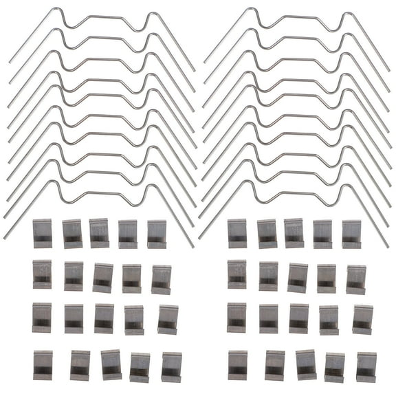 QIFULL 100Pcs Durable Stainless Steel Glass Pane Clamp Plated Silver for Greenhouse Glass Fixing