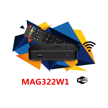 2019 BRAND NEW MAG 322 W1 IPTV Set-Top-Box MAG322W1 by INFOMIR +HDMI Buit in Wifi TV (Best Streaming Media Box 2019)
