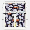 thumbnail image 5 of Halloween Cute Ghost Kitchen Curtains Window Curtains and Valances Set 36 Inch, Pumpkin Night Funny Blue Short Tier Curtain for Kitchen, Halloween Small Kitchen Decor, 5 of 6