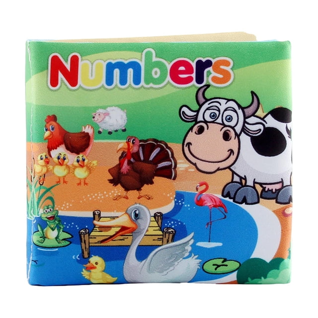 Libros de tela, impermeables, suaves, para bebés, libros de tela para Baby Shower, regalo para niños números Zulema libro de tela para niños