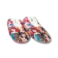 thumbnail image 2 of Niñas Disney Princess Furry Pantuflas Calcetines para niños pequeños y niños Fam Together Slippers, 2 of 4