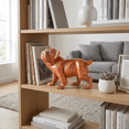 thumbnail image 2 of Wooden Hand Carved Walking Bulldog Statue Figurine Sculpture Art Rustic Home Decor Accent Handmade Handcrafted Wood Gift Dog Artwork Size: Large - 12" wide x 9" tall x 5" deep, 2 of 9