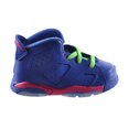 thumbnail image 1 of Jordan 6 Retro (BT) Baby Toddlers Basketball Shoes Gym Royal-White-Pink-Green 384667-439, 1 of 6