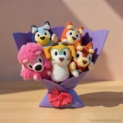 Large Bluey & Friends Plush Bouquet, 13, Valentines Day by Ruz