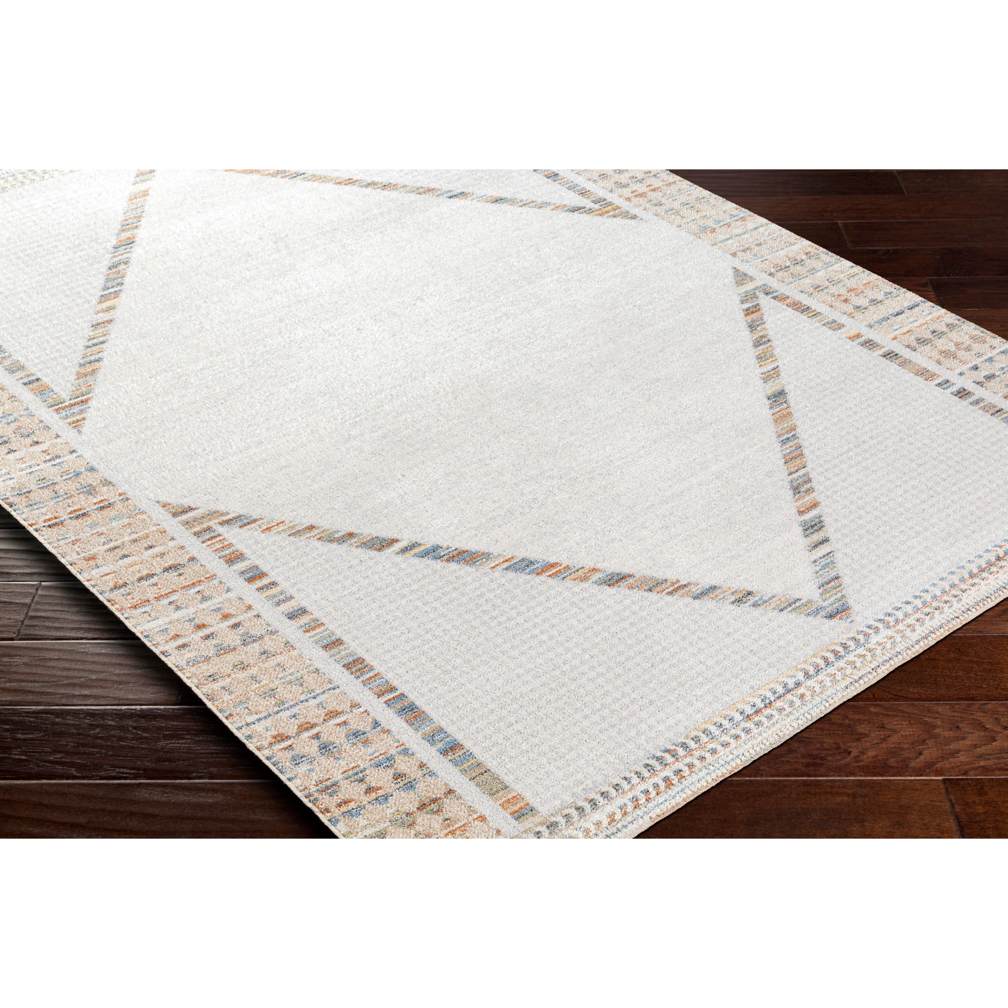 Artistic Weavers  Oatmeal/Multi 7' x 9'  Machine Washable Rectangle Area Rug
