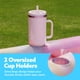 thumbnail image 3 of Tumbona inflable para broncearse para piscina Float SLOOSH 4 en 1, color rosa, 3 of 7