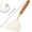 Beige, variant on Silicone Pancakes Shovel Wide Spatula Turner Wooden Handle Spatula Fish Spatula Wide Turner for Egg Pizza Cookie Omelette