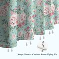 thumbnail image 6 of Pioneer Flower Floral Print Pattern Shower Curtain 72"x84" ,Bathroom Decorative Shower Curtains Set with 12 Hooks,Modern Waterproof Washable Shower Curtain, 6 of 6