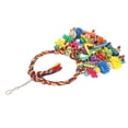 thumbnail image 2 of Bird Swing Toy,  Colorful Swing Ring Toy Cotton Rope Release Instinct With Hook For Parrots, 2 of 8