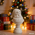 thumbnail image 5 of 9.84in Santa Claus Bust Christmas Decoration - White Resin Holiday Figurine, Classic Elegant Santa Tabletop Decor for Home, Mantel & Holiday Displays, Perfect Festive Accent, 9.83in, White, 5 of 6