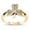 Gold-Tone, variant on Gold-Tone Sterling Silver Lucky Clover Ring Size 4