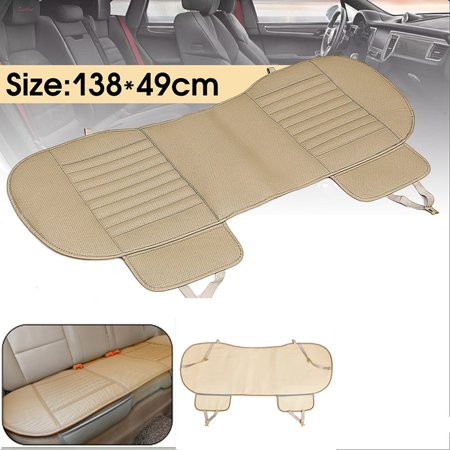 - 54''x19'' Universal Dustproof Waterproof PU Leather Bamboo Charcoal Auto Car Vehicle Interior Rear Seat Cover Cushion Pad