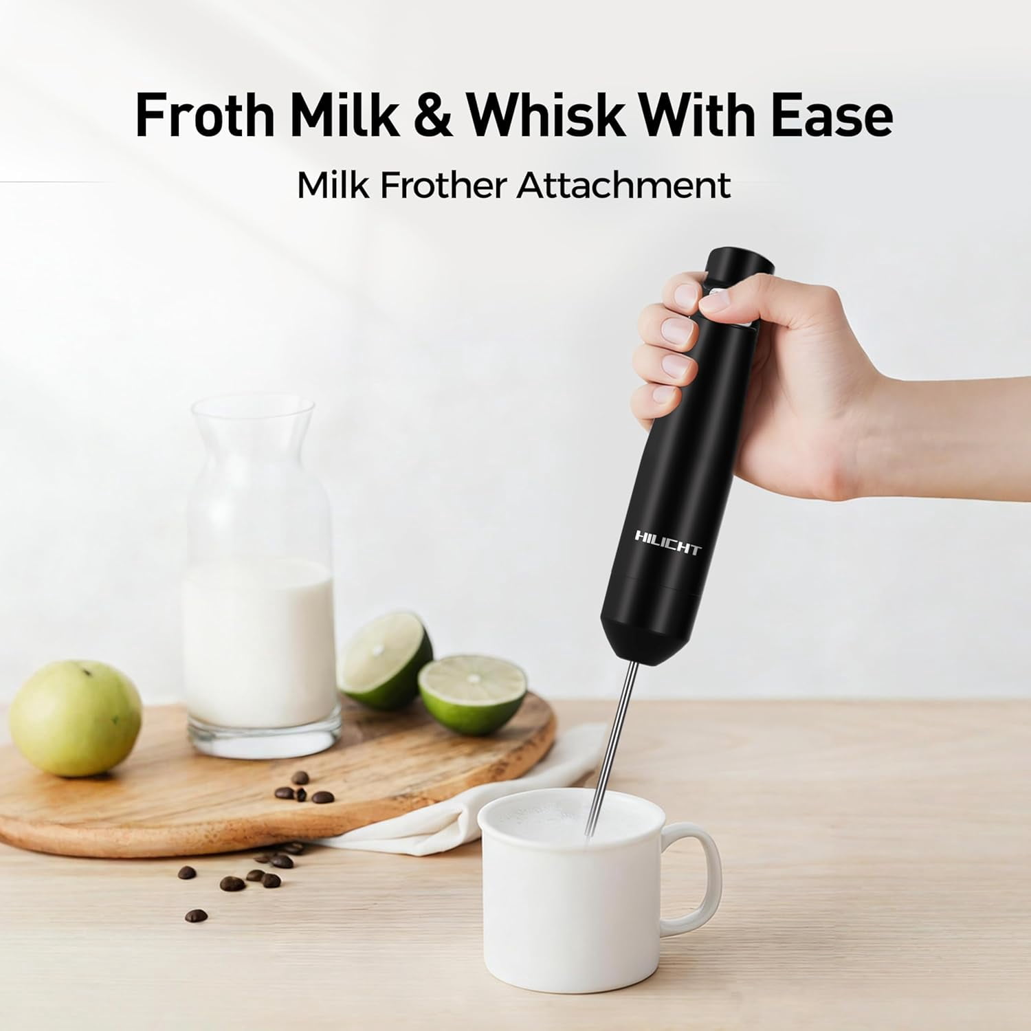 Cordless Immersion Hand Blender with Brushless Motor and Variable Speed for Everyday Cooking