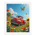 thumbnail image 5 of Paint By Numbers Kit for Adults Beginner - Red Truck Flowers Butterflies Meadow DIY Canvas Painting Kits for Adults, Frameless Paint By Number for Adults for Home Wall Decor 16x20 Inch, 5 of 7