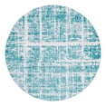 thumbnail image 2 of Jill Zarin Uptown Collection Area Rug - Lexington Avenue (8' Round Turquoise/Ivory), 2 of 6