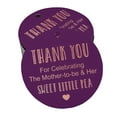 thumbnail image 1 of Inkdotpot Thank You For Celebrating The Mother To Be Baby Shower Bottle Tag Real Rose Gold Foil Favor Hang Tags Pack Of 50, 1 of 7