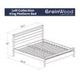 thumbnail image 6 of Grain Wood Furniture Loft King Size Solid Wood Bed, Brushed Grey, 6 of 7
