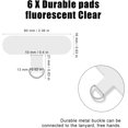thumbnail image 3 of 6pcs Phone Tether Tab, Transparent Crossbody Phone Strap Tether Tab Heavy Duty Multifuctional Phone Lanyard Patch Pad, 3 of 5