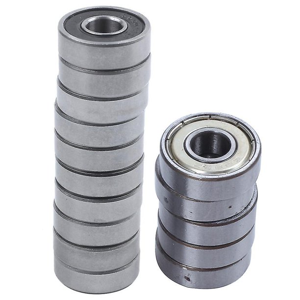 10 Uds 6000rs rodamientos rígidos de bolas radiales blindados 10mm x 26mm x 8mm 15 Uds 608zz doble blindado